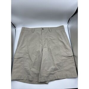 Island Republic Mens 9.5" Beige‎ Cargo Shorts Size 36
